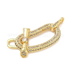 Подвески-шармы с микропаве из латуни&nbsp;KK-H539-06G