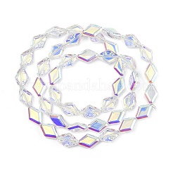 Стеклянные бусины с гальваническим покрытием &nbsp;EGLA-B010-01A-AB02