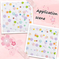 300шт 5 стиля непрозрачные кабошоны из смолы&nbsp;RESI-SP0001-13