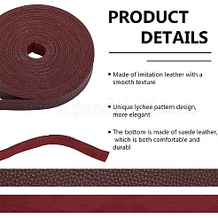 Плоский шнур из искусственной кожи&nbsp;OCOR-WH0086-69A-02