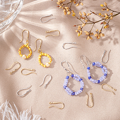 20 шт. 2 цветных латунных крючка для серег&nbsp;KK-PH0002-77