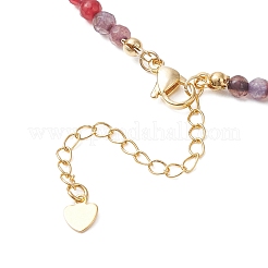 Ожерелья из натуральных бусин с ограненными круглыми бусинами из окрашенного агата и натурального культивированного пресноводного жемчуга&nbsp;NJEW-JN05817