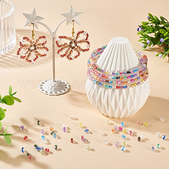 2 пакетик по 200 шт. прозрачных стеклянных бусин&nbsp;GLAA-TA0003-44G