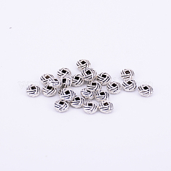 Тибетском стиле сплав Шарики прокладки&nbsp;TIBEB-CJC0001-03AS