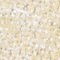 Прозрачные цвета блеск стеклянный бисер&nbsp;SEED-N008-09G