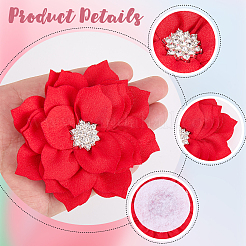 Аксессуары для украшений из полиэстера и стразов&nbsp;DIY-WH20063-015B