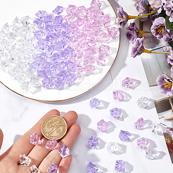 300шт 3 цвета прозрачные акриловые бусины&nbsp;OACR-SC0001-47B