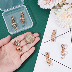 6 шт. микрофонные булавки из сплава для лацканов одежды рюкзака&nbsp;JEWB-ME0001-15G