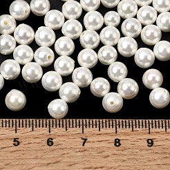 Жемчужные бусины с гальваническим покрытием&nbsp;BSHE-B008-05A-6mm