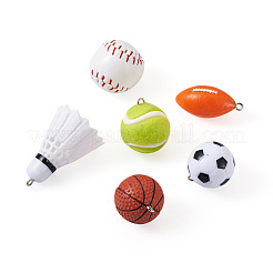 12шт 6 стиля пластиковые / искусственная кожа / тканевые подвески&nbsp;FIND-TA0001-67