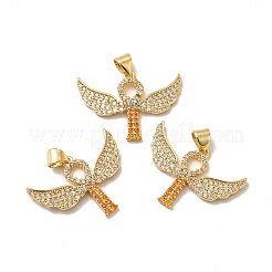 Подвески из экологически чистой латуни с микропаве из кубического циркония&nbsp;KK-A177-07G-03