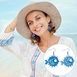 Наборы для изготовления сережек на тему океана своими руками&nbsp;DIY-UN0007-80