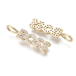 Латунные микро проложить кубического циркония подвески&nbsp;KK-R136-057-NF