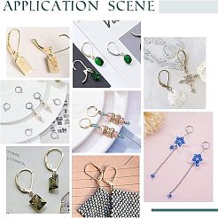 120 шт. 2 шт. фурнитура для сережек из нержавеющей стали 304 с застежкой-молнией&nbsp;STAS-UN0038-45