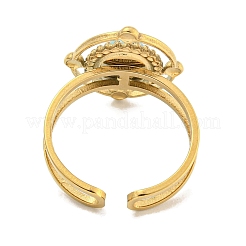 Ионное покрытие (ip) 304 нержавеющая сталь синтетические бирюзовые манжеты кольца&nbsp;G-Z056-04G-05