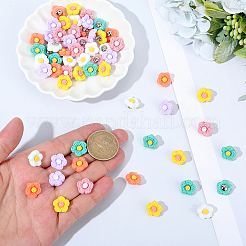 60 шт. 6-х цветные пуговицы с тремя отверстиями на пластиковой ножке&nbsp;BUTT-CY0001-26B