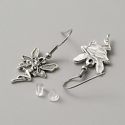 Серьги с подвесками из сплава&nbsp;EJEW-WH0018-27G