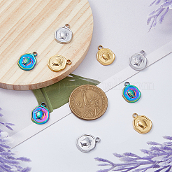 18шт 3 цвета ионное покрытие (IP) 304 нержавеющая сталь подвески наборы&nbsp;STAS-DC0014-12