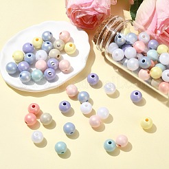 100 шт. окрашенные распылением смоляные бусины&nbsp;RESI-CJ0005-04