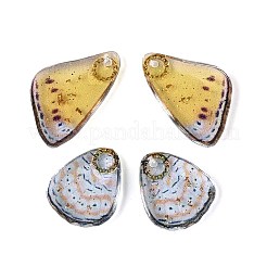 Подвески в виде крыльев бабочки из прозрачной эпоксидной смолы&nbsp;RESI-N045-06C