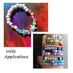 Бусины из акриловой эмали разных цветов&nbsp;SACR-TA0001-08