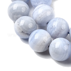 Натуральный голубой кружевной агат бисер нитей&nbsp;G-G344-A06-12mm