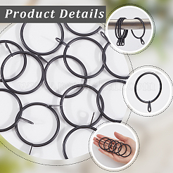 Железная драпировка скользящие кольца для проушин&nbsp;IFIN-SP0001-17B-EB