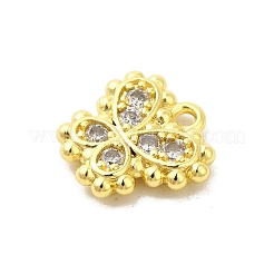 Настоящая 18-каратная позолоченная стойка с покрытием из латуни с микропаве из кубических цирконий подвески-шармы&nbsp;KK-S396-03C