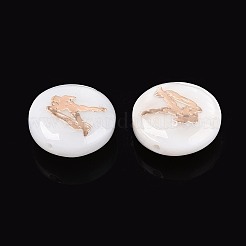 Бусины из натуральных пресноводных ракушек&nbsp;SHEL-N037-02K-G