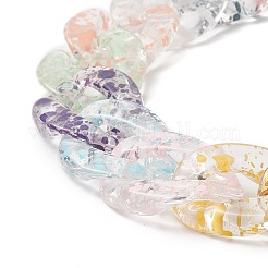 Прозрачные акриловые ручки сумки на цепочке&nbsp;AJEW-BA00102