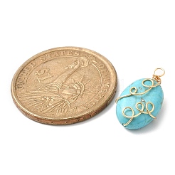 Подвески из медной проволоки из смешанных драгоценных камней&nbsp;PALLOY-JF02142