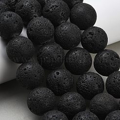 Круглые бусины из натуральной лавы&nbsp;G-M169-20mm-03