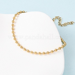 Браслеты из шариковой цепи из нержавеющей стали 304&nbsp;LS-BJEW-C134-01C-G