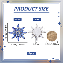 6шт стеклянные кабошоны&nbsp;GLAA-FG0001-32B