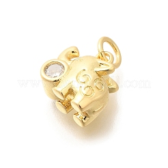 Латунные микро проложить кубического циркония подвески&nbsp;KK-L225-050G