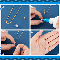 100 шт. 2-цветное вакуумное покрытие PVD из нержавеющей стали 304 с чашечкой-жемчужиной&nbsp;STAS-ME0002-97