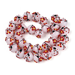 Эмалевые бусины ручной работы в технике лэмпворк&nbsp;LAMP-T023-23K