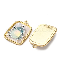 Подвески из эмалевого сплава легкого золота&nbsp;ENAM-B028-37KCG-01B