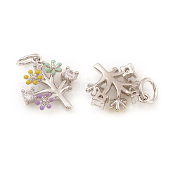 Латунные микро проложить кубического циркония подвески&nbsp;KK-I672-44P