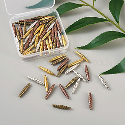 Сплавочные овальные бусины тибетского стиля &nbsp;TIBEB-TA0001-23-RS