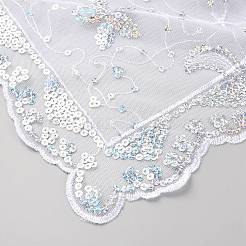 Съемная шаль из полиэстера с пайетками&nbsp;AJEW-WH20072-20B-02