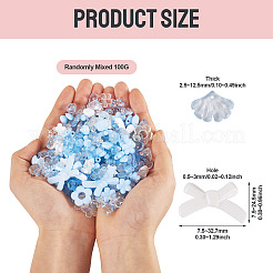 100 г прозрачных и непрозрачных акриловых бусин&nbsp;TACR-TA0001-57D