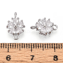 Латунные подвески из прозрачного кубического циркония&nbsp;KK-N267-02D-P