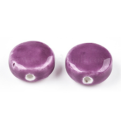 Фарфоровые бусины ручной работы&nbsp;PORC-Q215-15x14mm-01