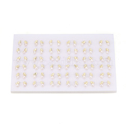 Серьги-гвоздики из латуни и натурального жемчуга&nbsp;PEAR-N020-WX10