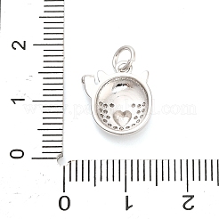 Латунные микро проложить кубического циркония подвески&nbsp;KK-H527-21P