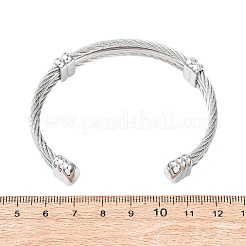 Устойчивые к потускнению модные мужские браслеты с застежкой-молнией&nbsp;BJEW-L111-02