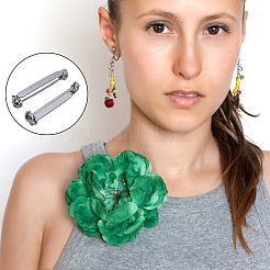 80 шт. основа для броши из нержавеющей стали&nbsp;STAS-FH0002-43