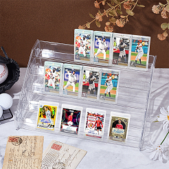 5-уровневая пластиковая стойка для дисплея для мини-карты&nbsp;DJEW-WH0028-002B