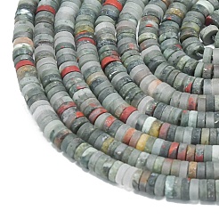 Природные африканские гелиотроп бисер пряди&nbsp;G-P575-B11-4x1mm